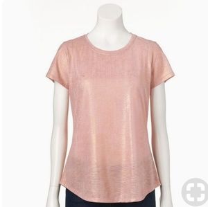 NWT Rose gold t shirt